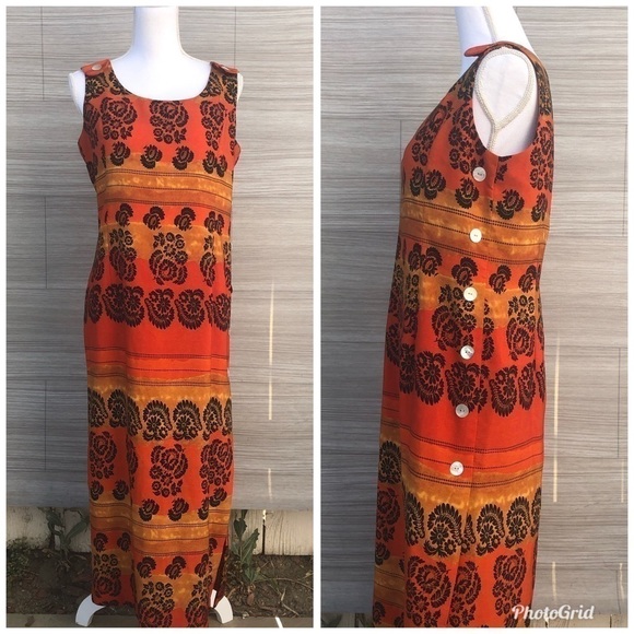 borcellini Dresses & Skirts - Tropical button dress Size 11/12 Borcellini